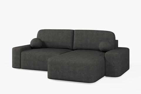 Ecksofa Oval – Schwarz