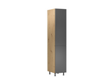 Nexa Küchenmöbel-Set KÜ03-L – Woodline & Grau – Stilvolle 460 cm Küchenlösung mit maximalem Stauraum und moderner Eleganz