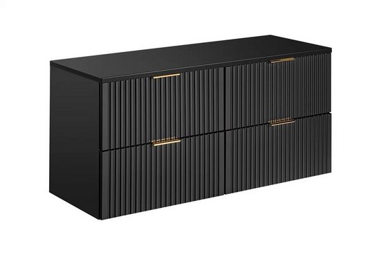 Badmöbel-Set - Adel Black - Elegantes Design verleiht einen Hauch von Luxus. - Milaros Markt