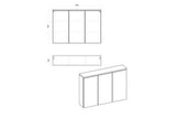 Badezimmerspiegelschrank - Badschrank - Bali White - Elegantes modernes Design. - ROYAL24_MARKT