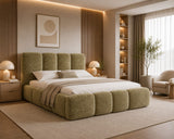 Polsterbett Bett 26 Amari – Olivgrün