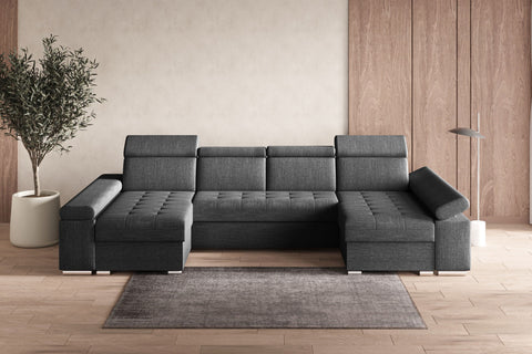Ecksofa Toronto U – Dunkelgrau