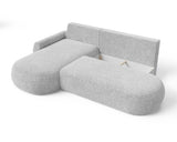 Ecksofa Diune – Aschgrau – Ottomane links