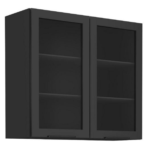 Glashängeschrank 80 GS-72 2F - SIENA - Ihre elegante Lösung für Geschirrpräsentation. - ROYAL24_MARKT