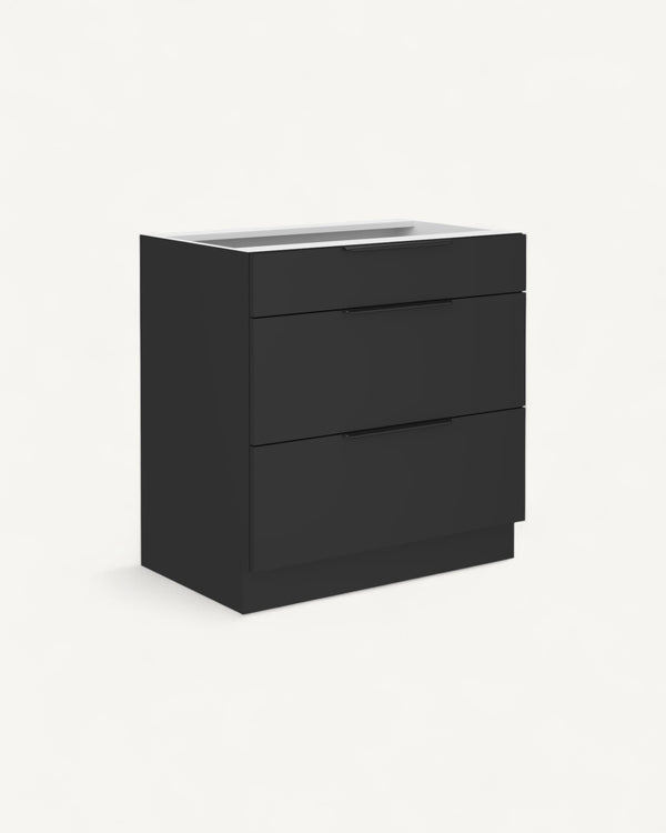 Unterschrank 80 D 3S BB - SIENA - Stauraumwunder mit Stil.