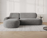 Ecksofa Diune – Grau – Ottomane links