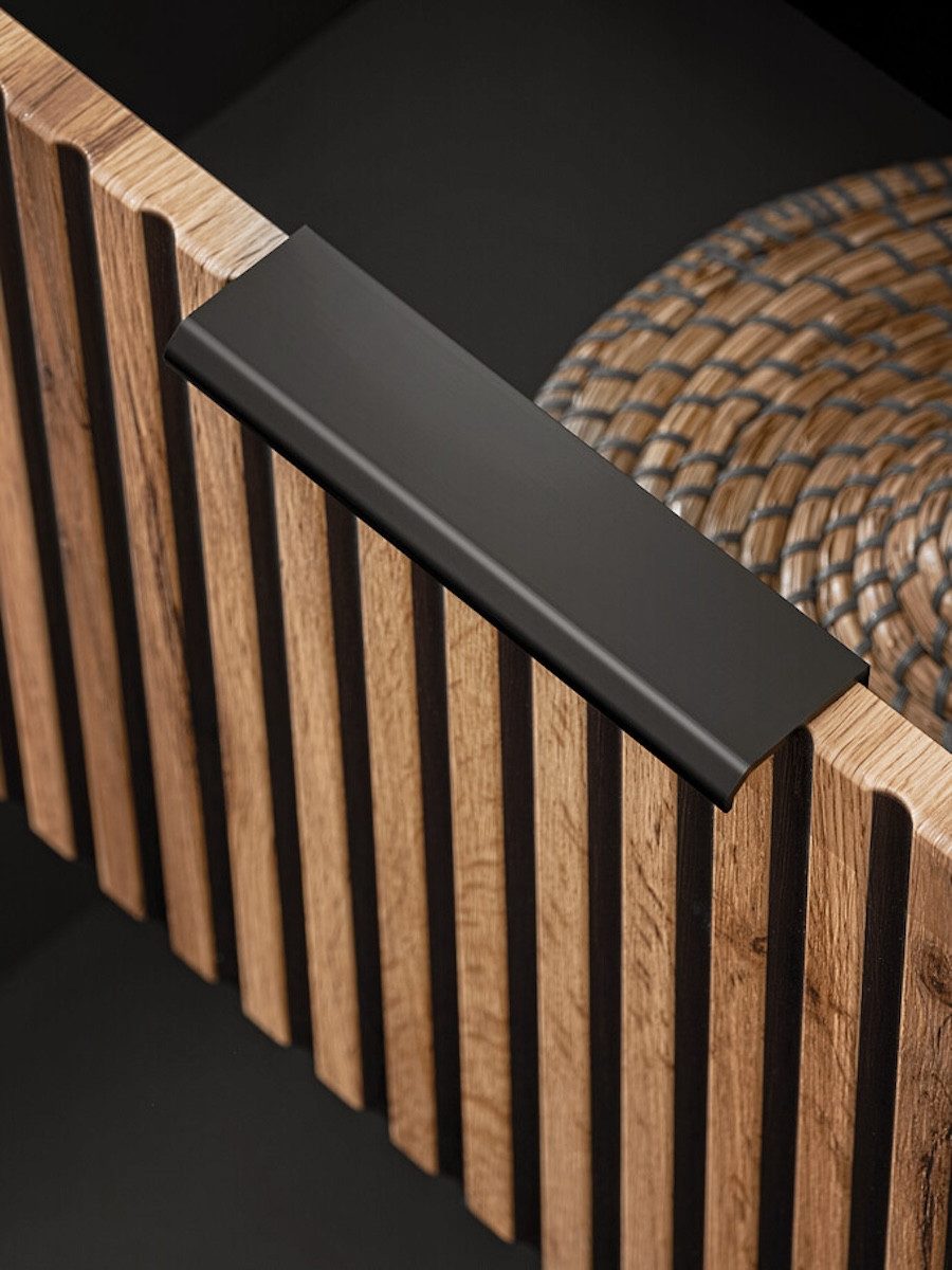 Badmöbel-Set - Xilo X - mit Möbelwaschbecken, Hochschrank & Spiegel - ROYAL24_MARKT