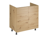 Nexa Küchenmöbel-Set KÜ03-L – Woodline – Stilvolle 460 cm Küchenlösung mit maximalem Stauraum und moderner Eleganz