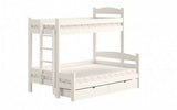 Etagenbett links 207 cm  - Ökologisch lackiertes Hochbett für Kinder. - ROYAL24_MARKT