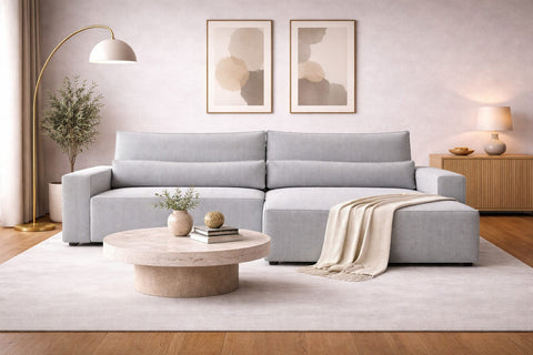 Ecksofa Brazil – Hellgrau – Brazil
