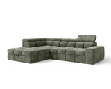 Ecksofa Bianco – Wintermoos – Ottomane links