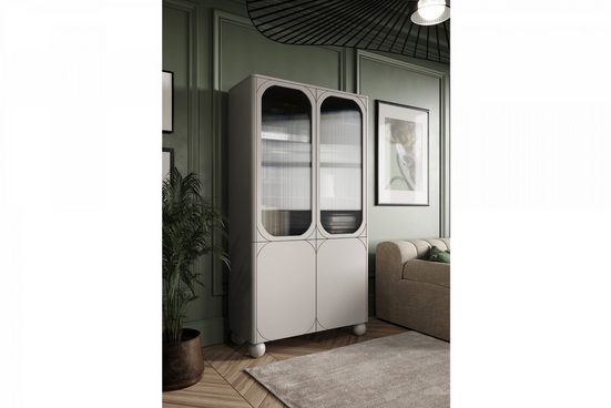 Vitrine - Eleganter Glas- SONATIA II - Schrank für Ihre Sammlerstücke.