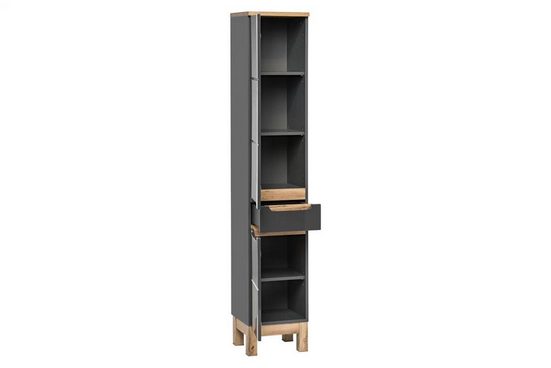 Hochschrank - Badschrank - Bali White - Ordentliche Badezimmerorganisation.