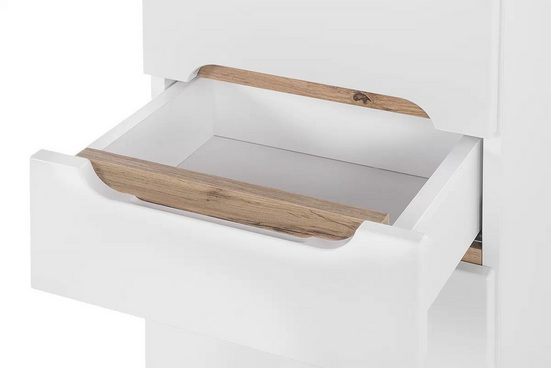 Hochschrank - Badschrank - Bali White - Ordentliche Badezimmerorganisation.