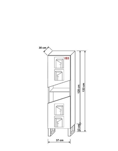 Vitrine - Unvergleichliche Schönheit und Eleganz (Vitrine, 1-St., Premium - R7)