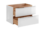 Badmöbel-Set - Capri White - Wärme und Eleganz in Ihrem Badezimmer. - Milaros Markt