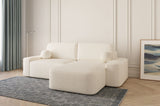 Ecksofa Oval – Weiß