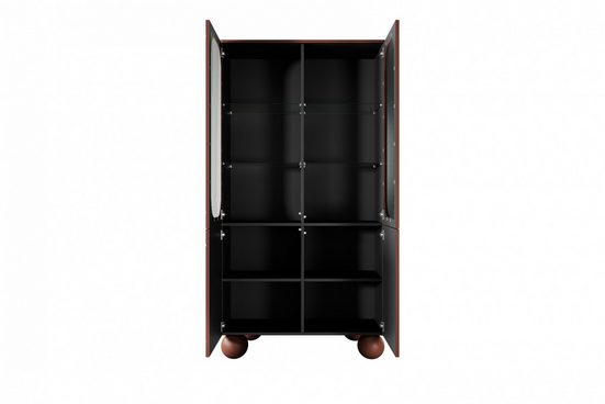 Vitrine - Eleganter Glas- SONATIA II - Schrank für Ihre Sammlerstücke.