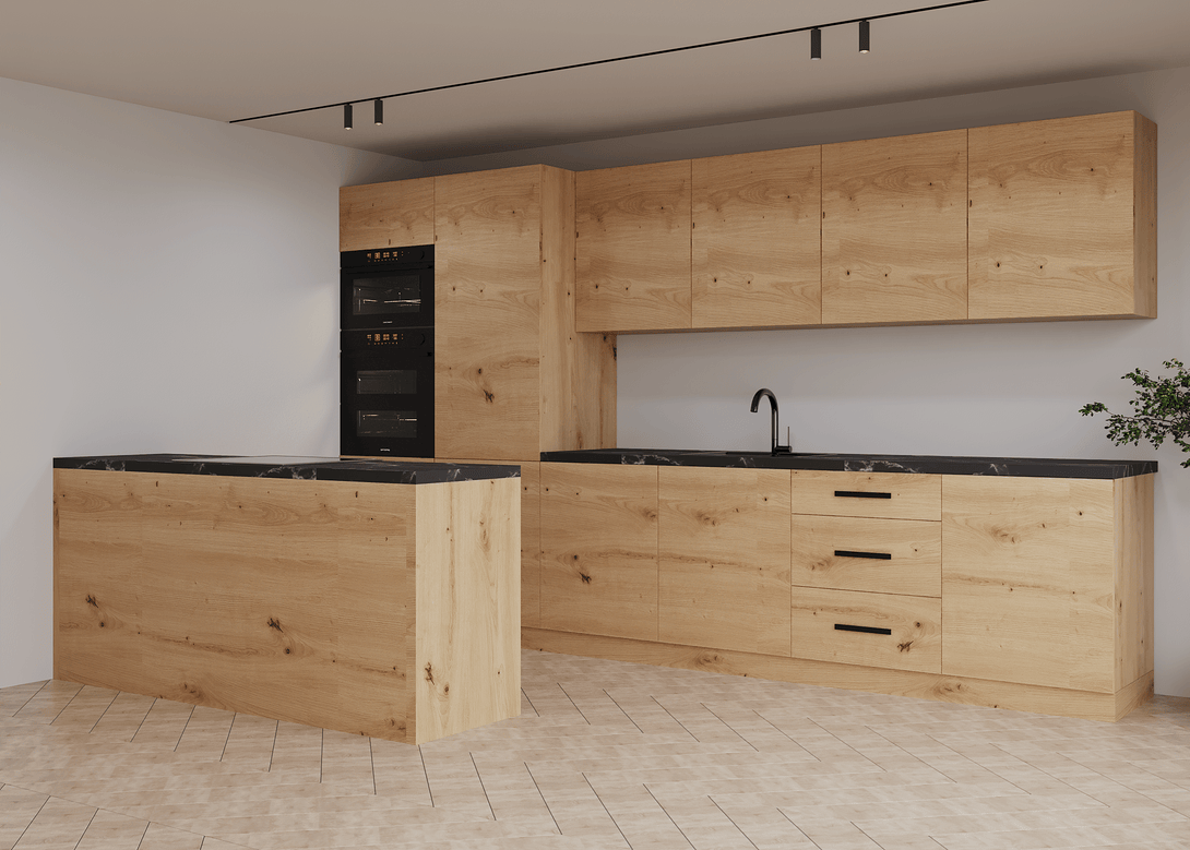 Küchenzeile K104-G360 - Langen Artisan - Moderne Optik mit durchdachter Funktion - ROYAL24_MARKT