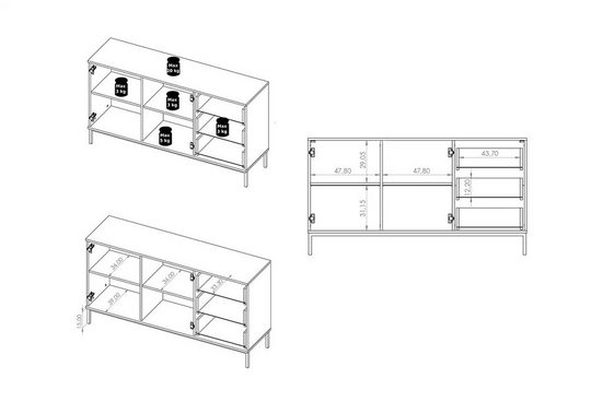 Kommode - Kalso - Moderne Aufbewahrungslösung für alle Bedürfnisse.