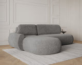 Ecksofa Diune – Grau – Ottomane links