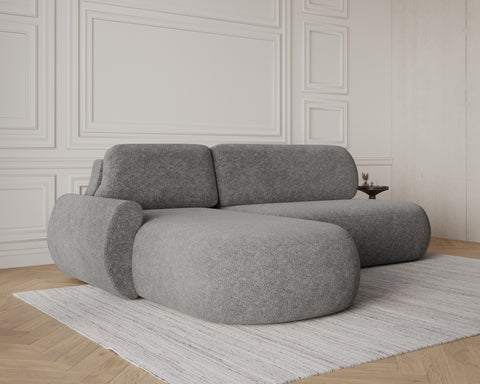 Ecksofa Diune – Grau – Ottomane links