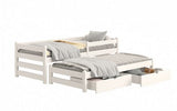 Kinderbett 184 cm  - Natürliches Kinderbett mit praktischen Features. - ROYAL24_MARKT