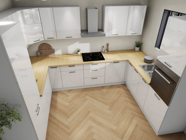 K113-G770 - VITA - ( U ) - Komfortables Kochen in U-Form Küche