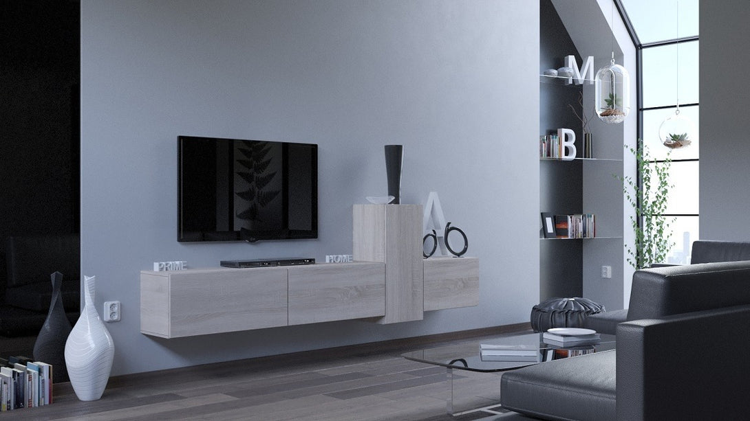 Wohnwand -  Erlebe Luxus  Beste Materialien im stilvollen Wohnzimmer, Anabel N60.