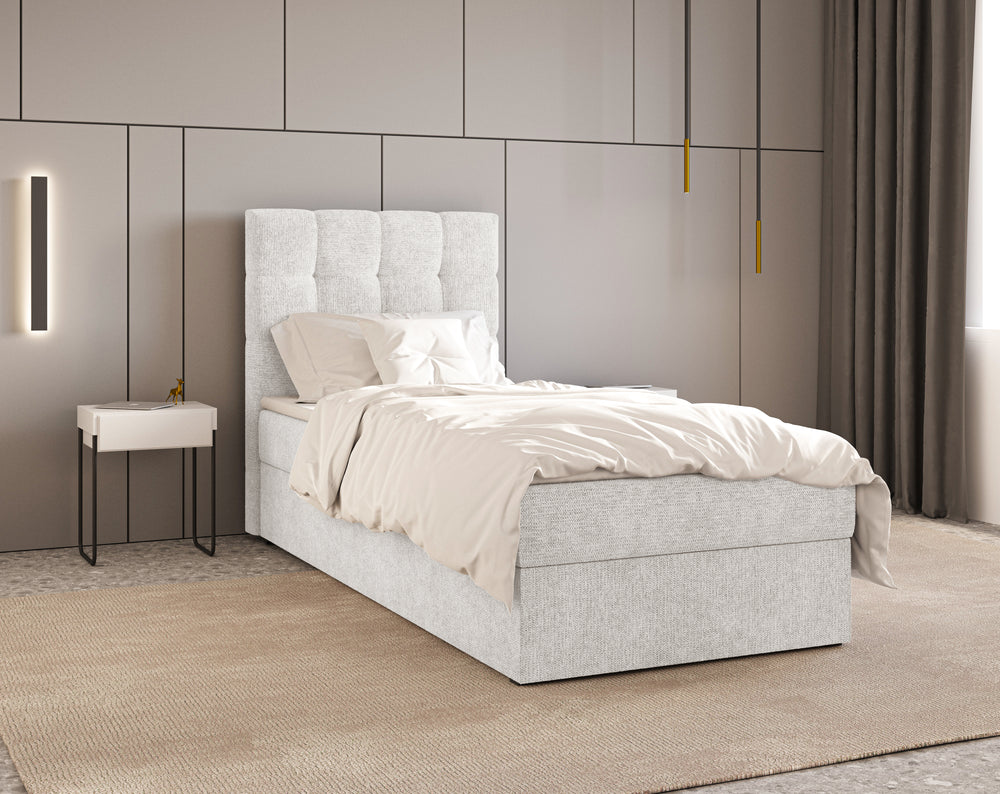 Boxbett - Bett 05 OSLO - Aragon - mit Bettkasten und Komfort-Topper