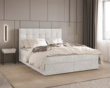 Boxbett - Bett 05 OSLO - Aragon - mit Bettkasten und Komfort-Topper