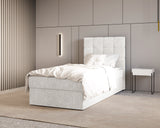 Boxbett - Bett 05 OSLO - Aragon - mit Bettkasten und Komfort-Topper