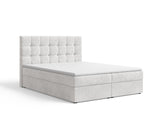 Boxbett - Bett 05 OSLO - Aragon - mit Bettkasten und Komfort-Topper