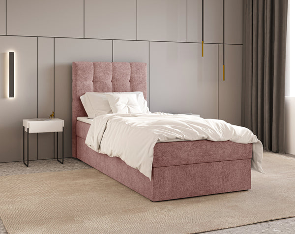 Boxbett - Bett 05 OSLO - Aragon - mit Bettkasten und Komfort-Topper