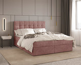 Boxbett - Bett 05 OSLO - Aragon - mit Bettkasten und Komfort-Topper