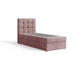 Boxbett - Bett 05 OSLO - Aragon - mit Bettkasten und Komfort-Topper