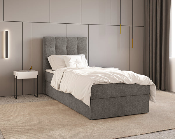 Boxbett - Bett 05 OSLO - Aragon - mit Bettkasten und Komfort-Topper