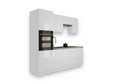 Küchenzeile K101-G240 - Aspen Weiß - Stilvoll kochen auf kleinem Raum - ROYAL24_MARKT
