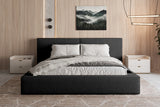 Polsterbett 06 Bouclé – Arena - Modernes Bett mit Bettkasten und Metall-Lattenrost