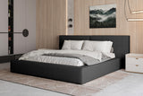 Polsterbett 06 Bouclé – Arena - Modernes Bett mit Bettkasten und Metall-Lattenrost