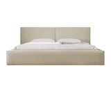 Polsterbett 06 Bouclé – Arena - Modernes Bett mit Bettkasten und Metall-Lattenrost