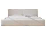 Polsterbett 06 Bouclé – Arena - Modernes Bett mit Bettkasten und Metall-Lattenrost