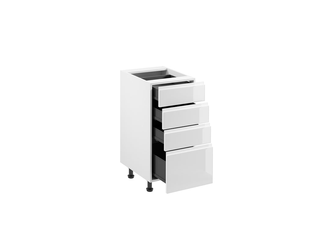 Küchenzeile - Aspen - Weiß (Hochglanz) - K30-G280 cm - ROYAL24_MARKT