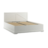 Bellmont Elegantes Doppelbett 160 × 200 cm im Landhausstil – Opalweiß