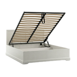 Bellmont Elegantes Doppelbett 160 × 200 cm im Landhausstil – Opalweiß