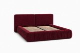 Polsterbett – Bett 08 – Rivera – Bett mit Metall-Lattenrost und Bettkasten