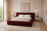 Polsterbett – Bett 08 – Rivera – Bett mit Metall-Lattenrost und Bettkasten