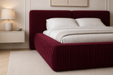 Polsterbett – Bett 08 – Rivera – Bett mit Metall-Lattenrost und Bettkasten