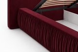 Polsterbett – Bett 08 – Rivera – Bett mit Metall-Lattenrost und Bettkasten