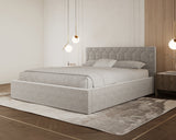Polsterbett – Bett 02 – Casa – Bett mit Holz-Lattenrost und Bettkasten